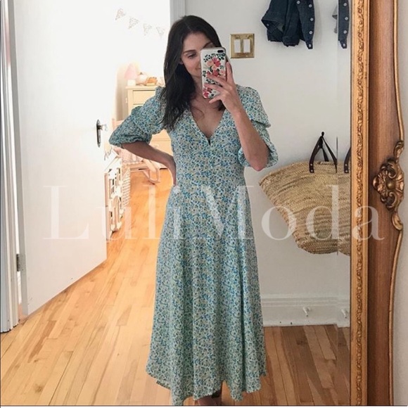 SALE💥NWT Anthro Faithful The Brand Midi Dress - Picture 14 of 15